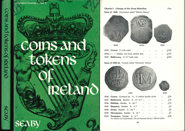  Seaby, Peter; Coins and Tokens of Ireland; Seaby`s Standartd Catalogue; Part 3; London 1970   