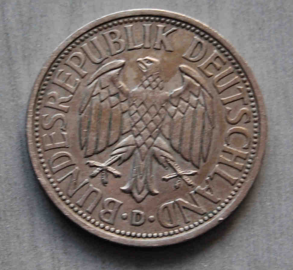  2 Mark 1951 D BRD Bundesrepublik   