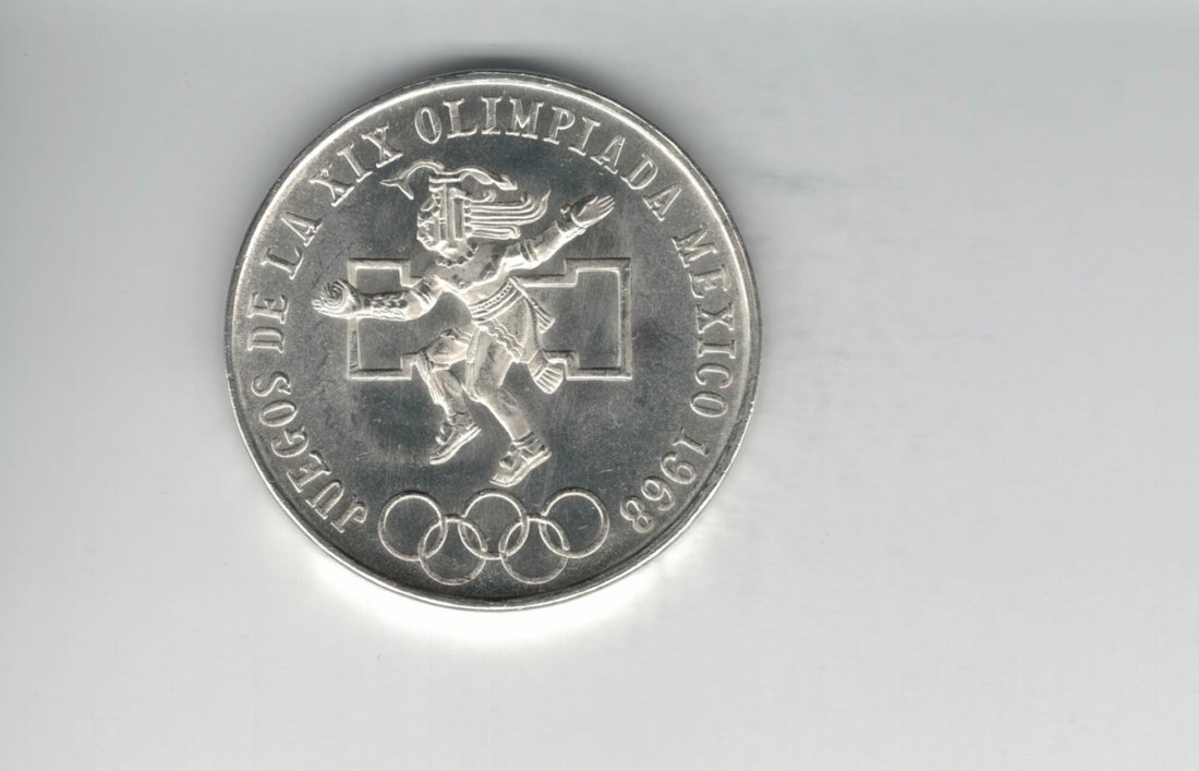  25 Pesos 1968 Olympiade 720/22,6g Silbermünze Mexiko Spittalgold9800 (00   