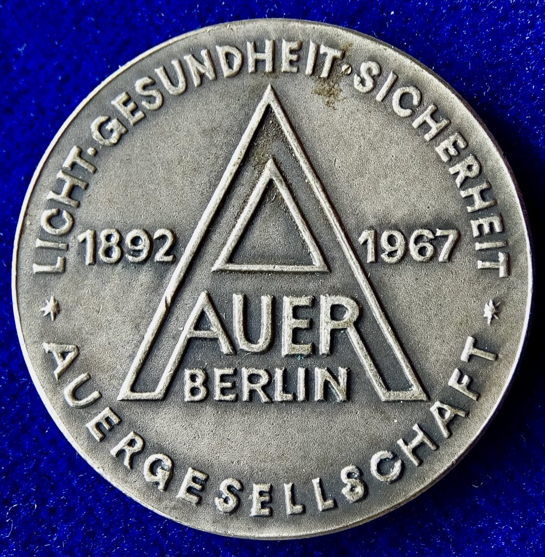  Berlin 1967 Medicina in Nummis Silbermedaille auf Carl Auer von Welsbach   