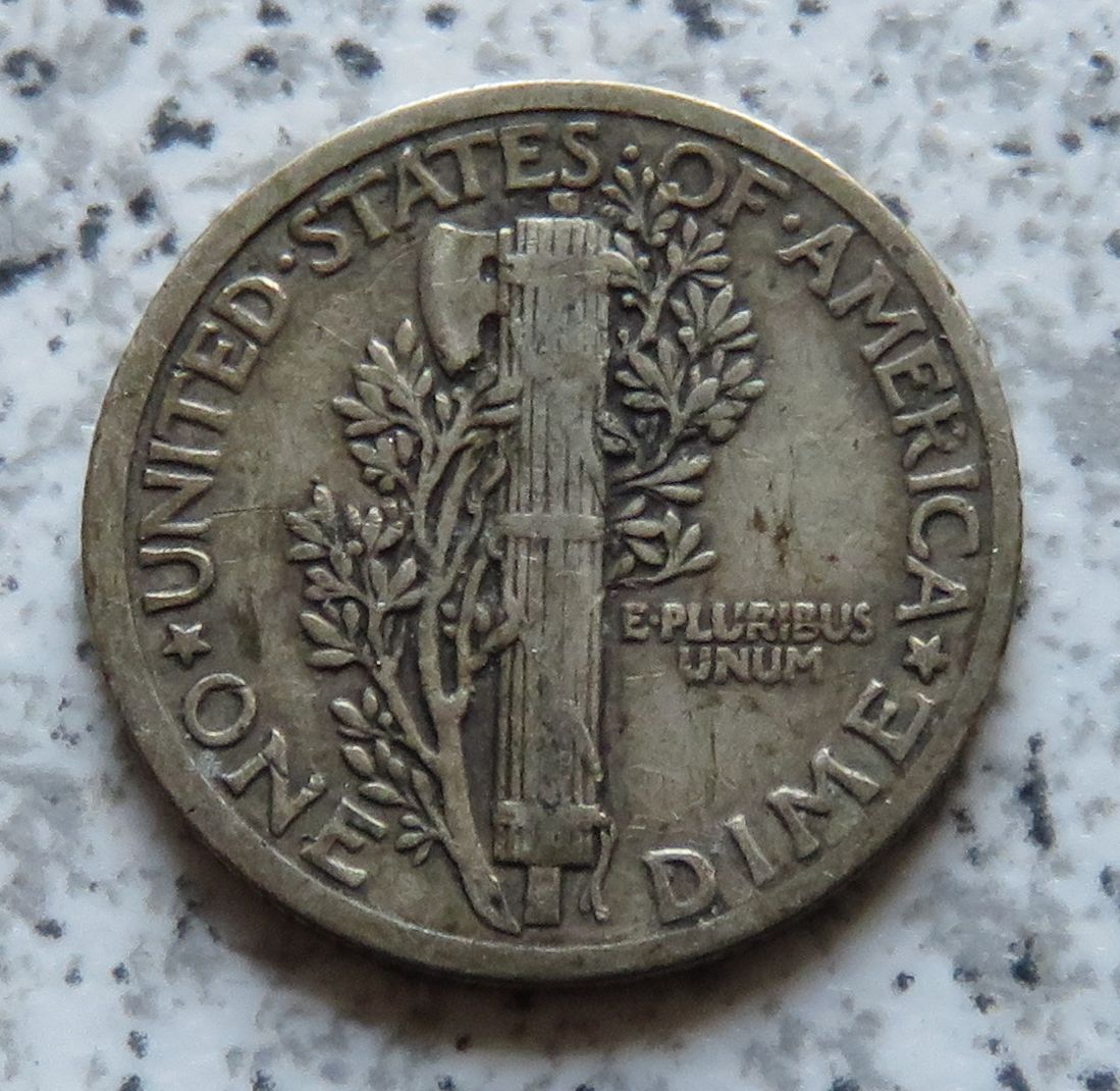  USA Dime 1917 / 10 Cents 1917   