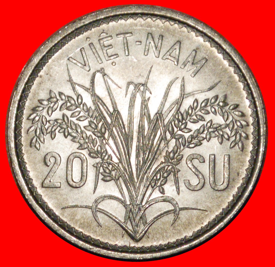  * FRANCE: SOUTH VIETNAM ★ 20 SU 1953 UNC MINT LUSTRE! LOW START! ★ NO RESERVE!   