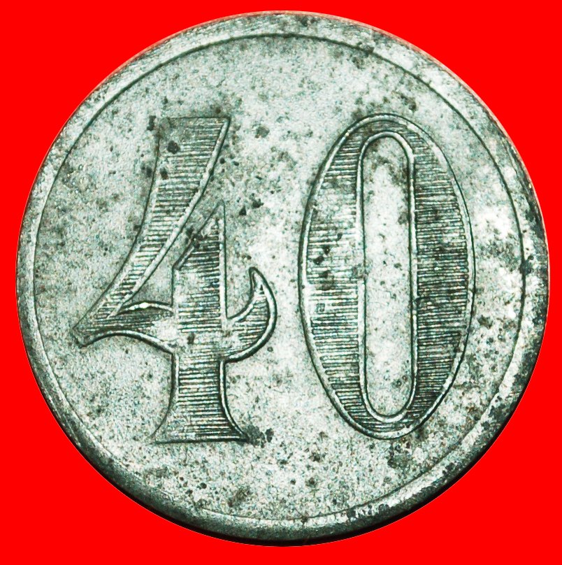  * RESTAURANT BOURSE: BELGIUM ★ 40 CENTIMES 1870s-1920s! UNCOMMON! TO BE PUBLISHED! ★ NO RESERVE!   