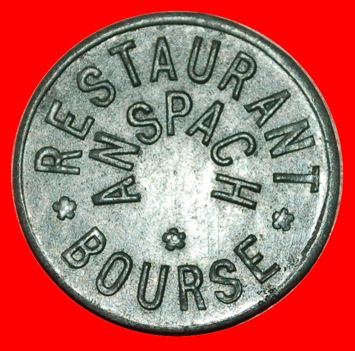  * RESTAURANT BOURSE: BELGIUM ★ 75 CENTIMES 1870s-1920s! UNCOMMON! TO BE PUBLISHED! ★ NO RESERVE!   