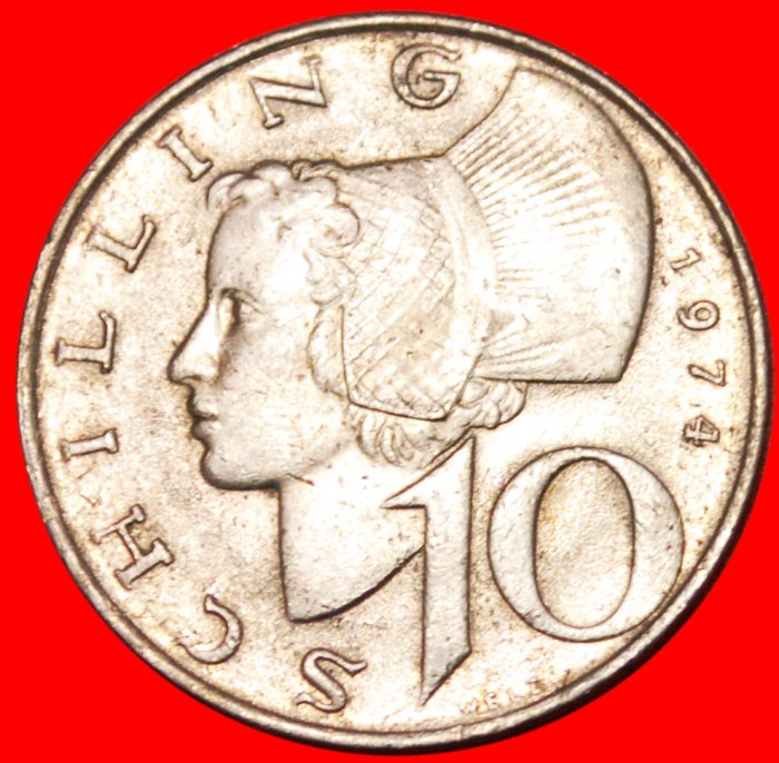  * FRAU WACHAU (1974-2001): ÖSTERREICH ★ 10 SHILLING 1974! OHNE VORBEHALT!   