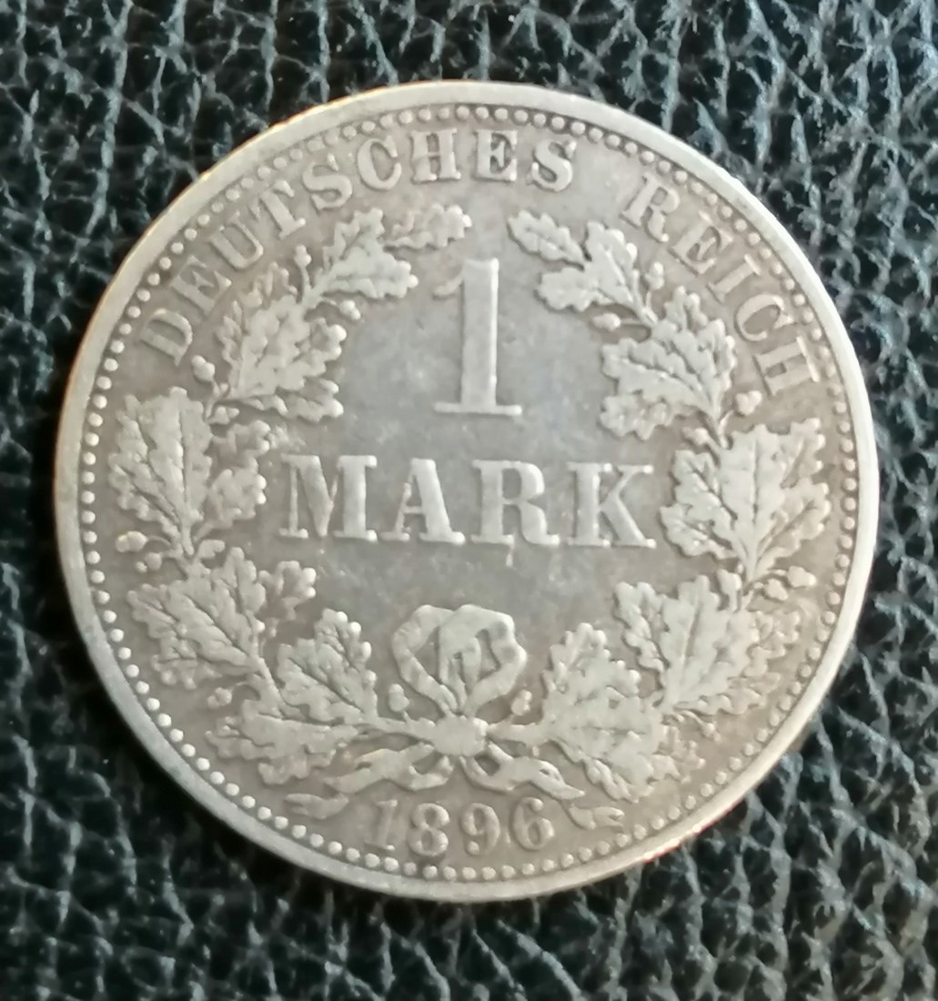  1 Mark 1896 A Silber Jaeger 17 gute Erhaltung XXL Bilder   