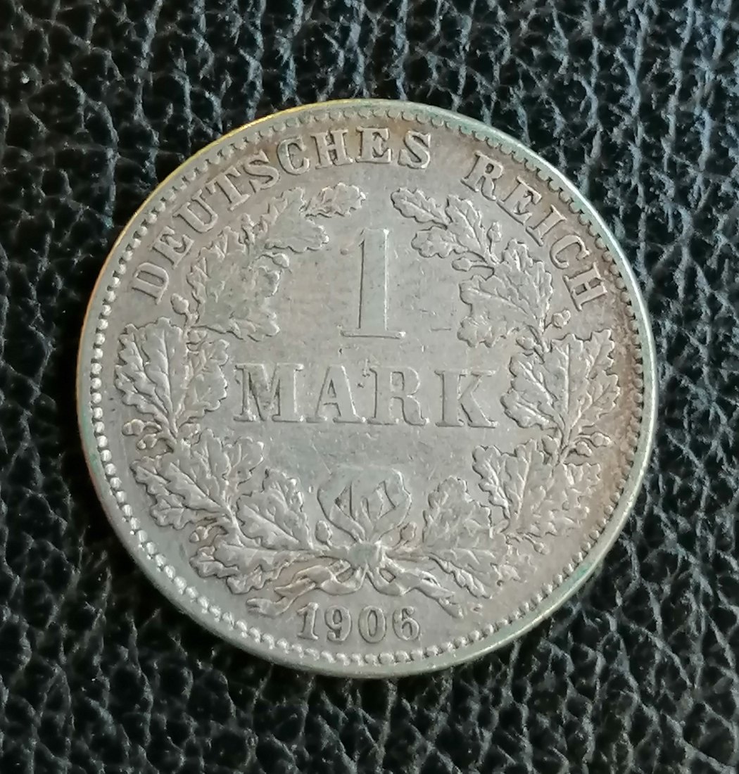  1 Mark 1906 G Silber 0,900 5 Gramm fein Jaeger 17 XXL Bilder   