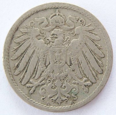  Deutsches Reich 10 Pfennig 1905 A K-N ss   