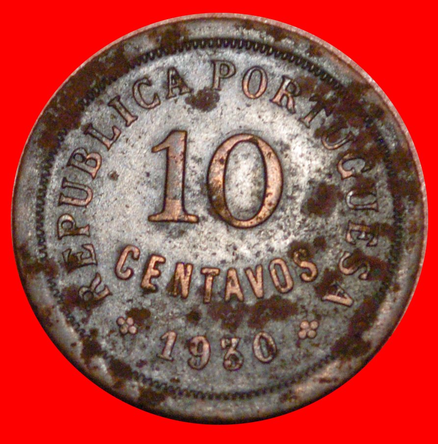  * PORTUGAL: CAPE VERDE ★ 10 CENTAVOS 1930 UNCOMMON! LOW START ★ NO RESERVE!   