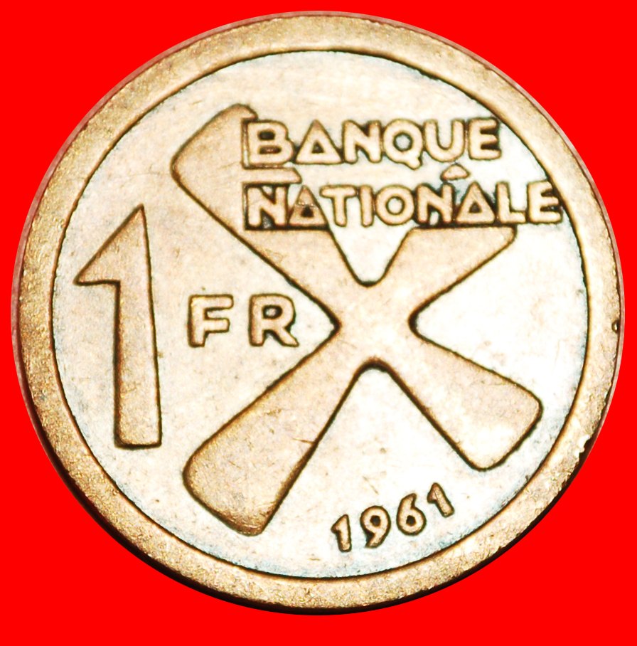  * BANANAS: KATANGA ★ 1 FRANC 1961 UNCOMMON! ★LOW START ★ NO RESERVE!   