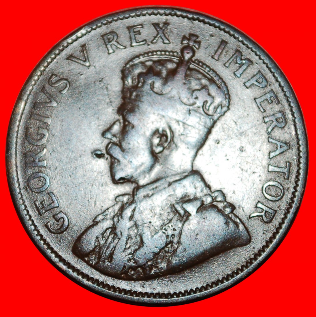  * SHIP (1926-1930): SOUTH AFRICA ★ 1 PENNY 1927! GEORGE V (1911-1936)★LOW START ★ NO RESERVE!   