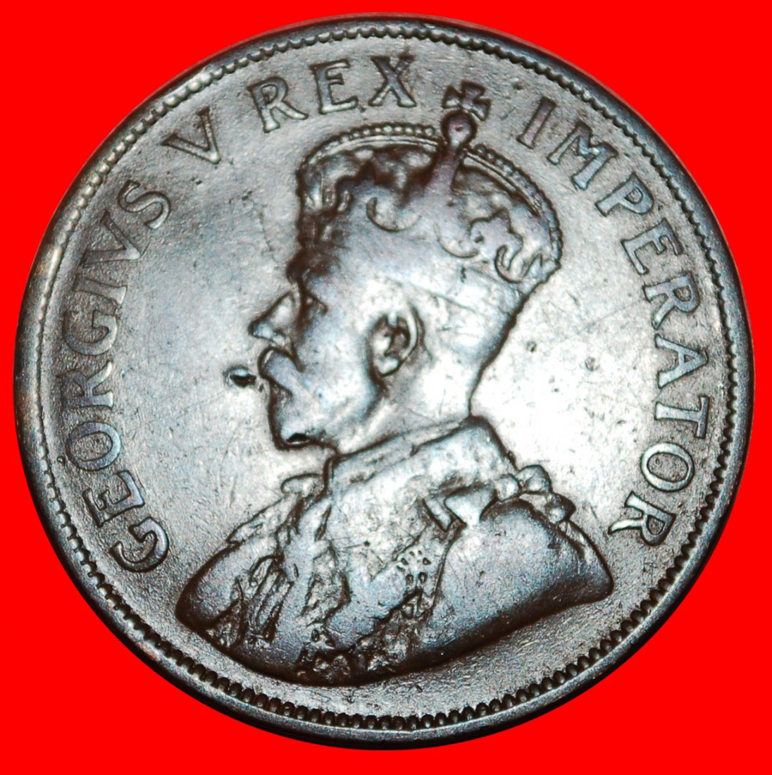  * SCHIFF (1926-1930): SÜDAFRIKA ★ 1 PENNY 1927! GEORG V. (1911-1936)★OHNE VORBEHALT!   