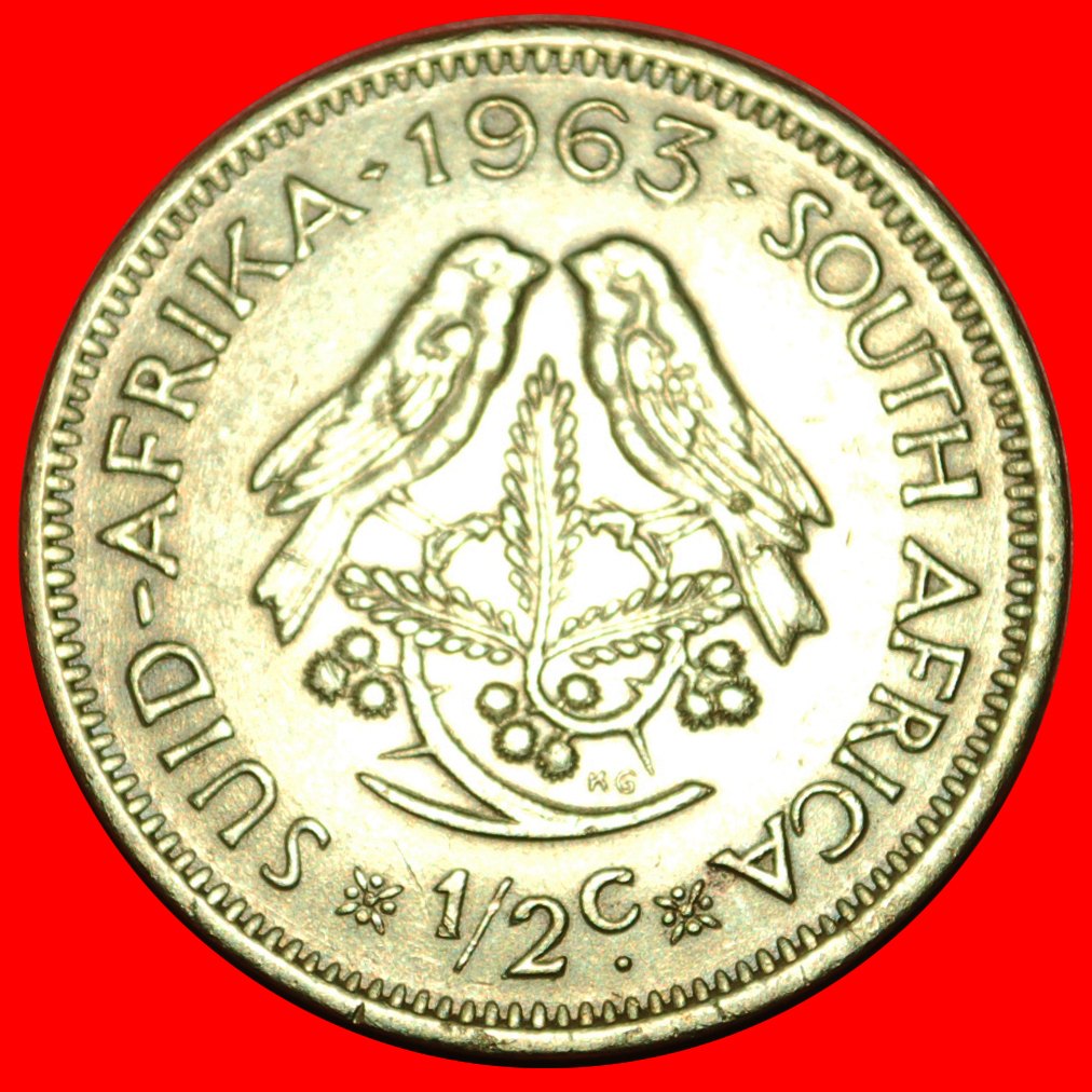 * KAPSPERLINGE (1961-1964): SÜDAFRIKA ★ 1/2 CENT 1963! ★OHNE VORBEHALT!
