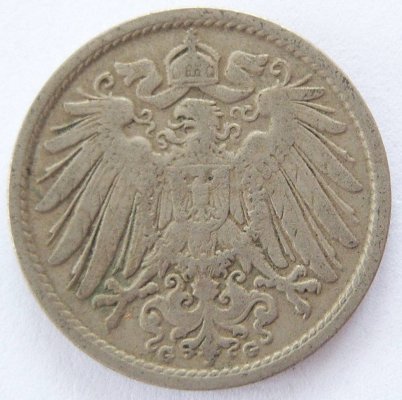  Deutsches Reich 10 Pfennig 1905 G K-N s-ss   