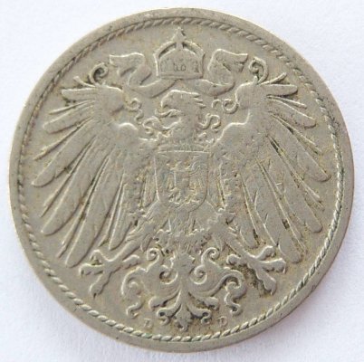  Deutsches Reich 10 Pfennig 1906 D K-N ss   