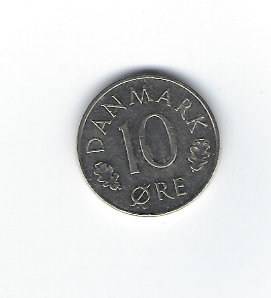  Dänemark 10 Öre 1974   