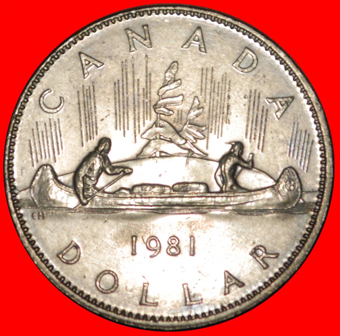 * SCHIFF (1978-1987): KANADA ★ 1 DOLLAR 1981 uSTG STEMPELGLANZ! ★OHNE VORBEHALT!