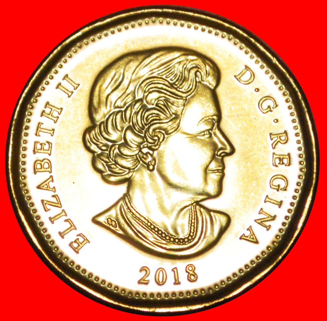  * LUCKY LOONIE (2004-2022): CANADA ★ 1 DOLLAR 2018 UNC MINT LUSTRE! LOW START ★ NO RESERVE!   