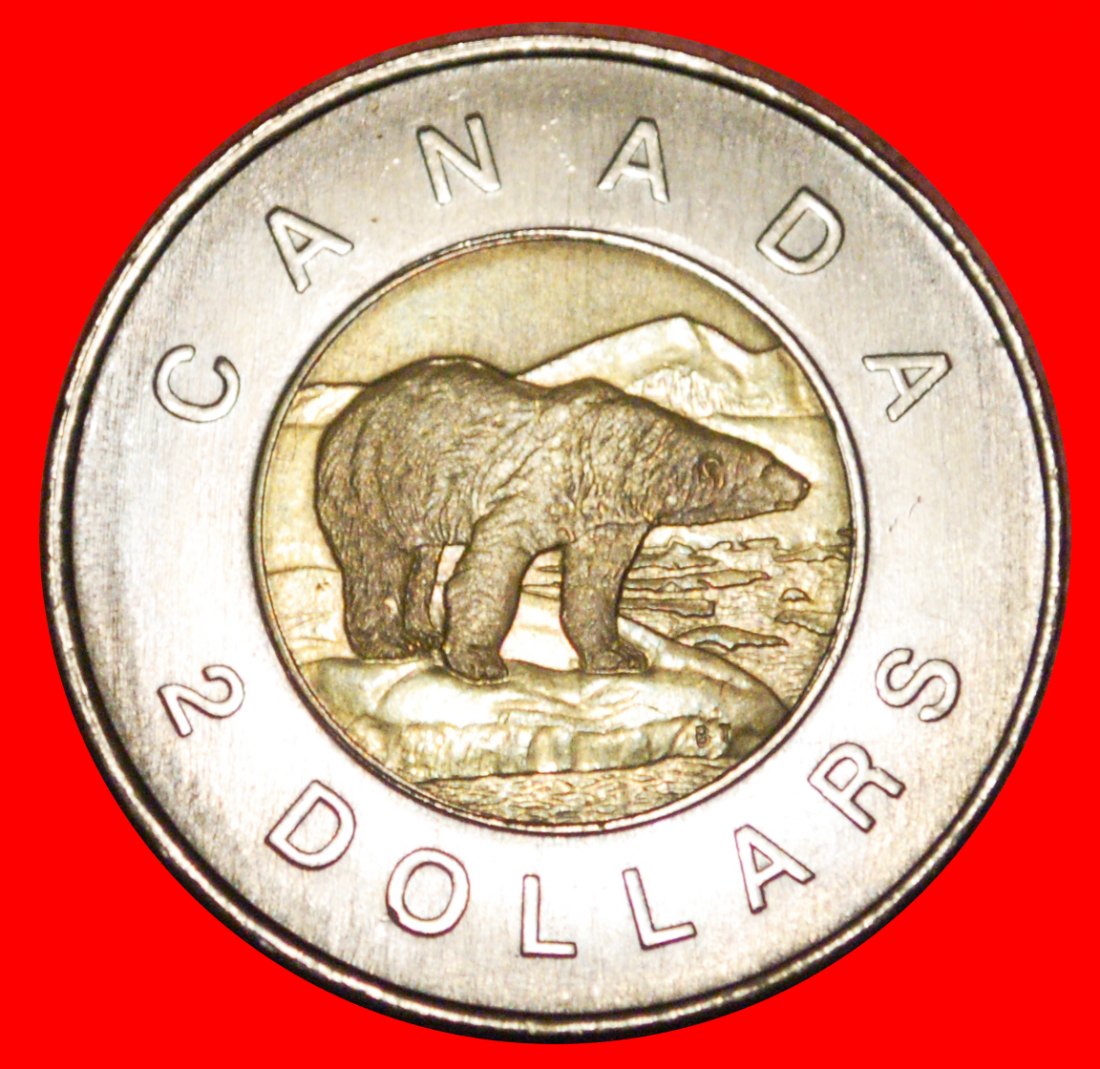  * POLAR BEAR (1996-2003): CANADA ★ 2 DOLLARS 1997 UNC! LOW START ★ NO RESERVE!   