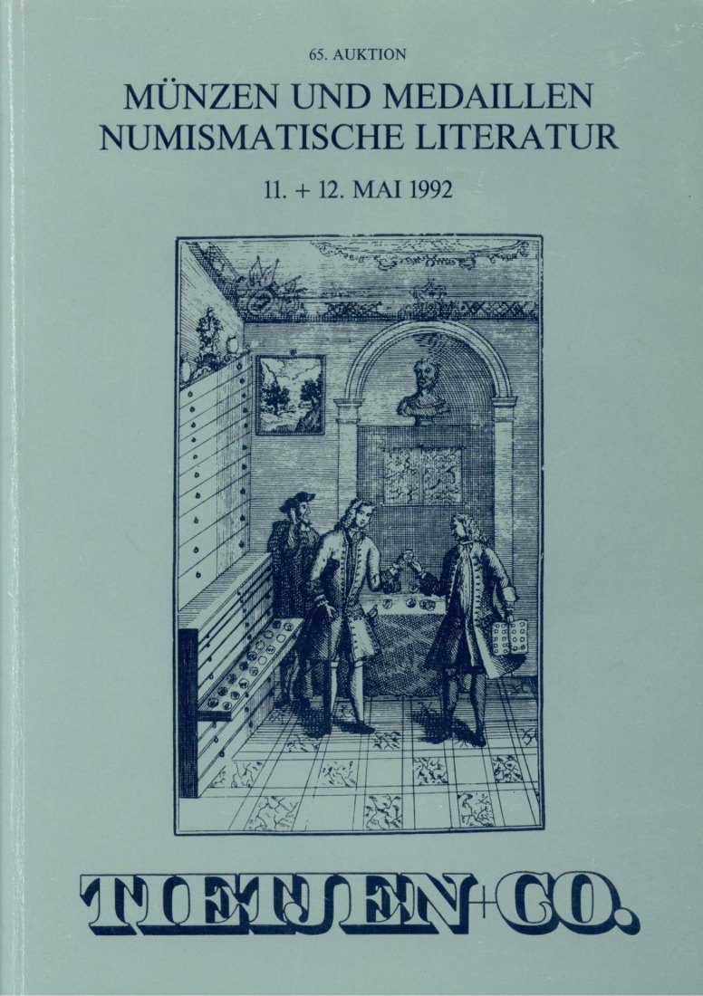  Tietjen (Hamburg) Auktion 65 (1992) ua Hamburgische Münzen und Medaillen ,Lübeck ,Schleswig Holstein   