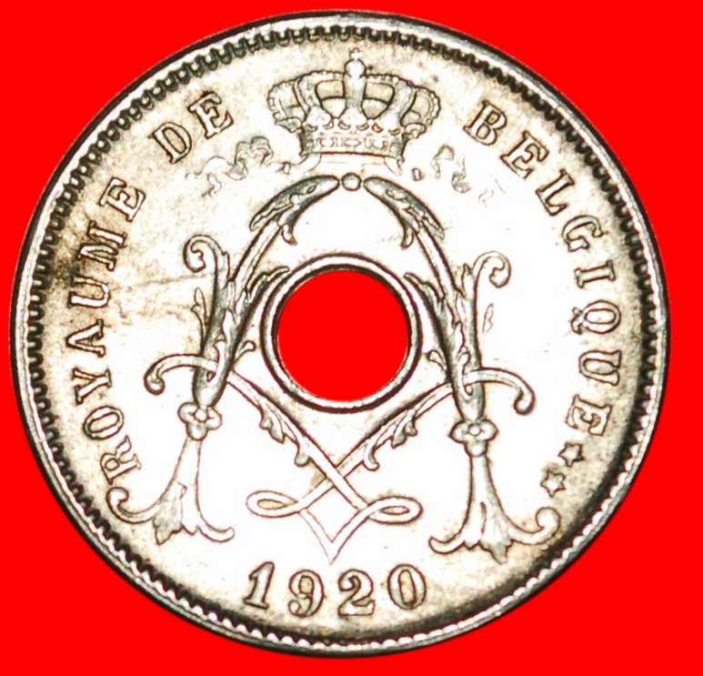 * FRENCH LEGEND: BELGIUM ★ 5 CENTIMES 1920! ALBERT I (1909-1934) LOW START ★ NO RESERVE!