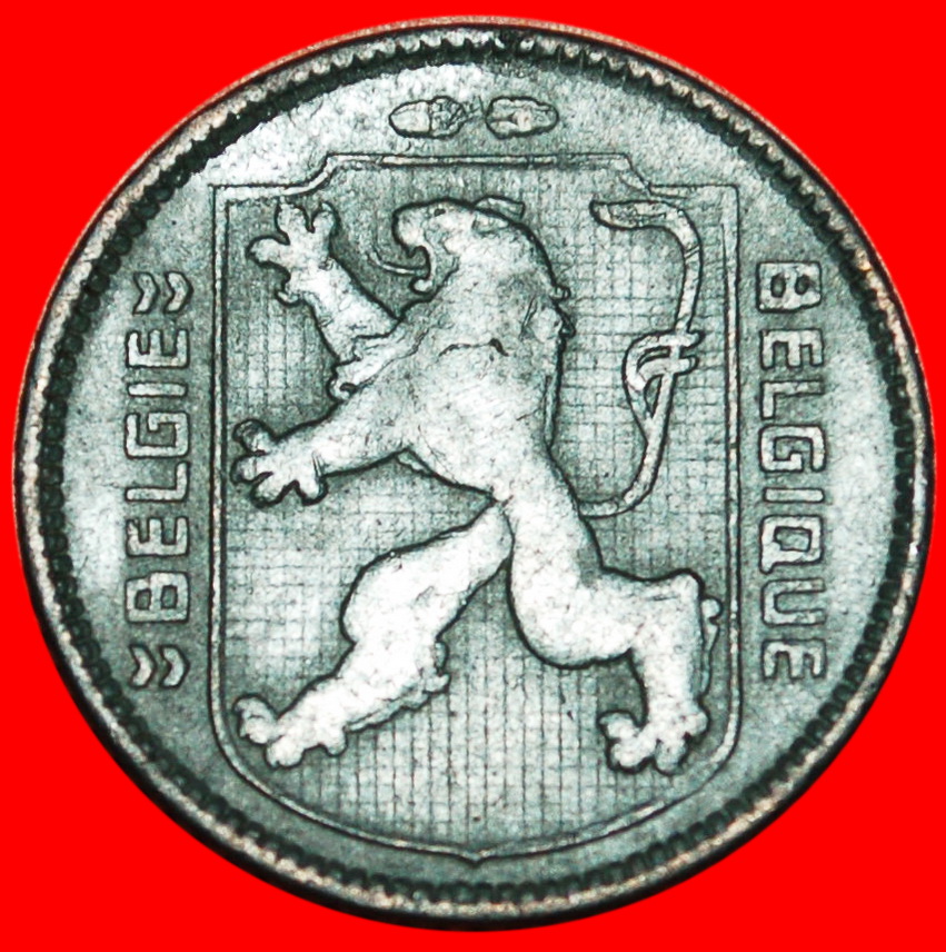  * OCCUPATION by GERMANY: BELGIUM ★ 1 FRANC 1942! LEOPOLD III (1934-1950) LOW START ★ NO RESERVE!   