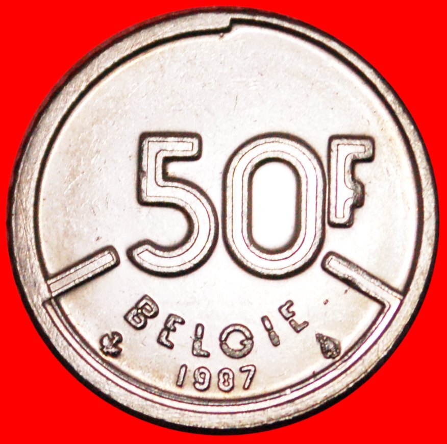 * HOLLÄNDISCHE LEGENDE★ BELGIEN 50 FRANKEN 1987 uSTG! ★OHNE VORBEHALT