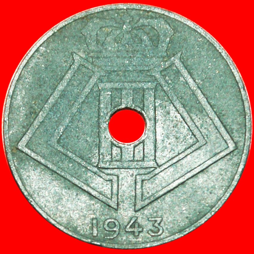  * OCCUPATION BY GERMANY ~ FRENCH LEGEND: BELGIUM ★10 CENTIMES 1943!  LOW START ★ NO RESERVE!   