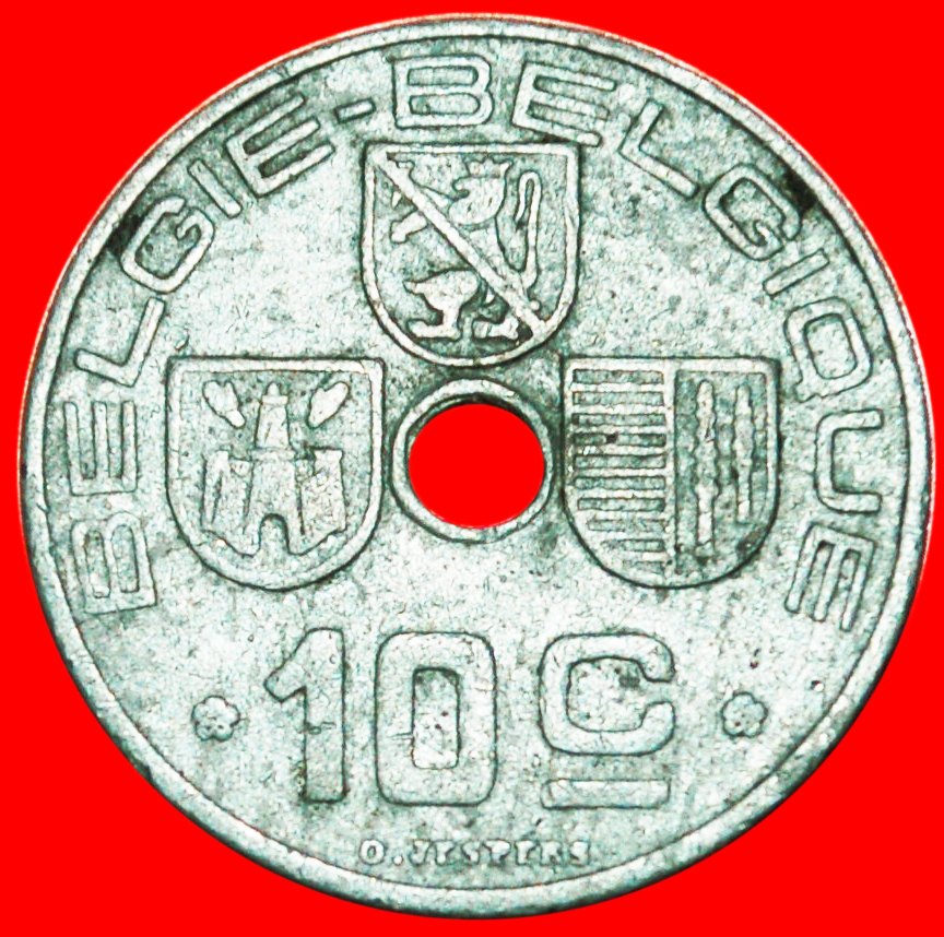 * OCCUPATION BY GERMANY ~ DUTCH LEGEND: BELGIUM★10 CENTIMES 1942★LEOPOLD III★LOW START ★ NO RESERVE!