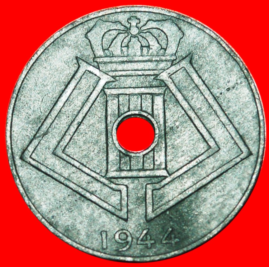  * BESETZUNG von DEUTSCHLAND ~ HOLLÄNDISCHE LEGENDE: BELGIEN ★ 10 CENTIMES 1944! ★OHNE VORBEHALT   