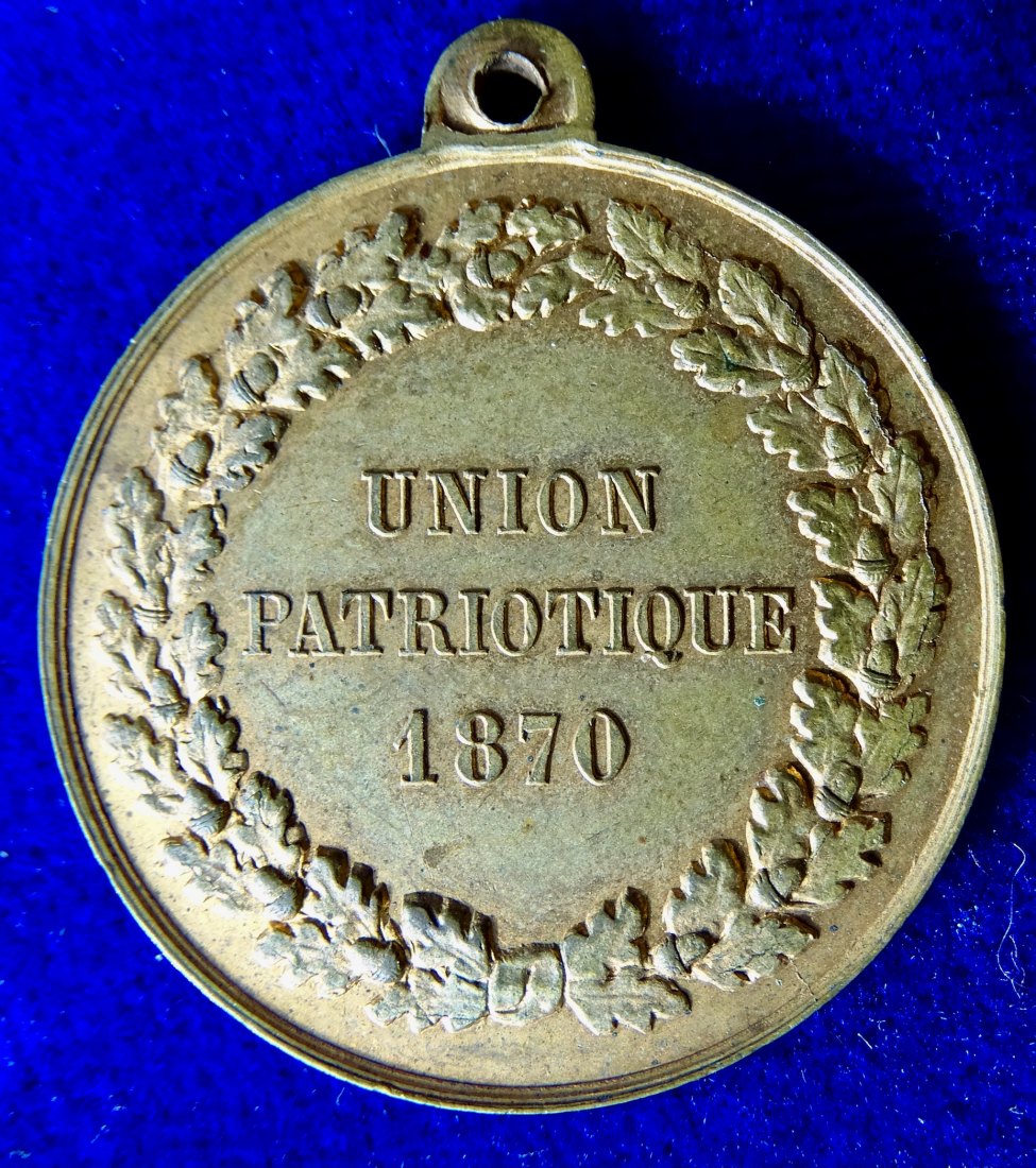  Frankreich 1870 Medaille der Union Patriotique zur Proklamation der 3. Republik   