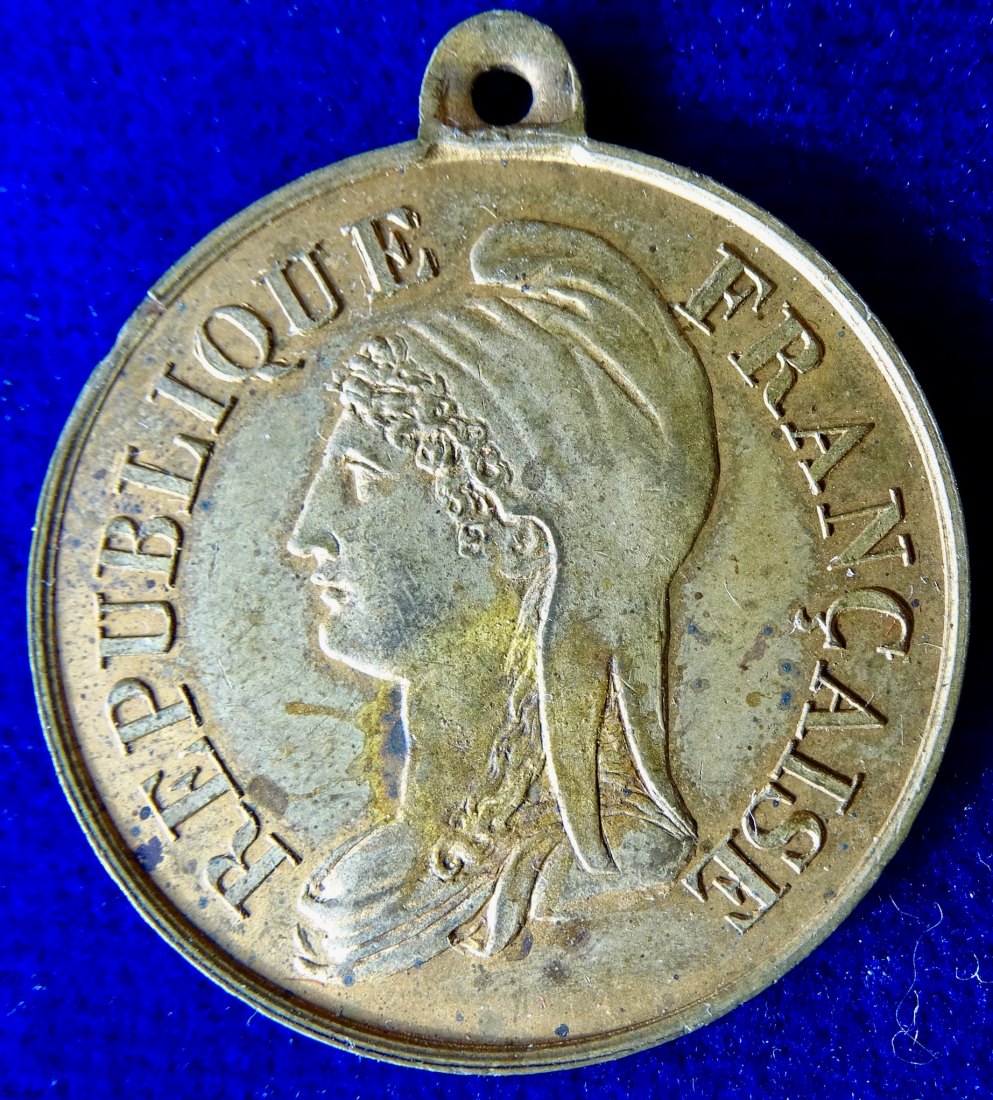  Frankreich 1870 Medaille der Union Patriotique zur Proklamation der 3. Republik   