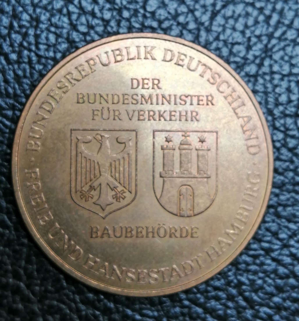  Hamburg ELBTUNNEL 1968-1975 grosse Medaille 35 mm   