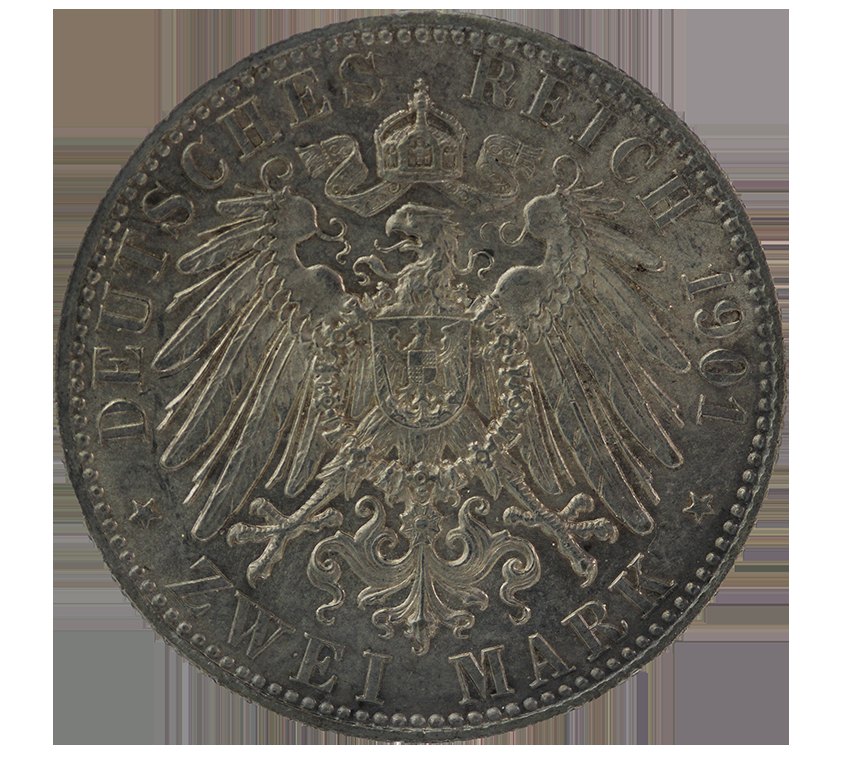  Preussen 2 Mark 1901   