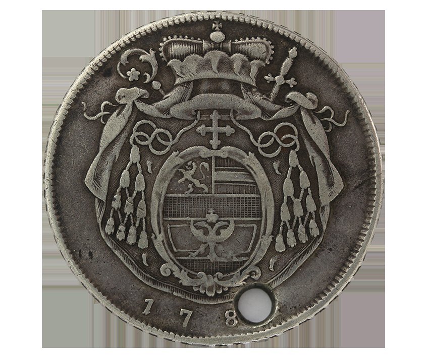 Salzburg,Taler 178? M ,Hieronymus Graf von Colloredo , Gelocht