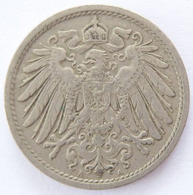  Deutsches Reich 10 Pfennig 1908 A K-N ss   