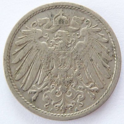  Deutsches Reich 10 Pfennig 1908 A K-N ss-vz   