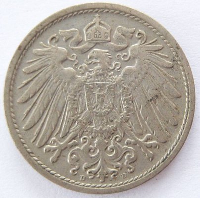  Deutsches Reich 10 Pfennig 1908 D K-N ss   