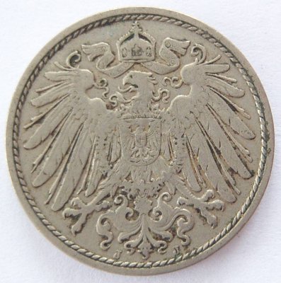  Deutsches Reich 10 Pfennig 1908 J K-N ss   