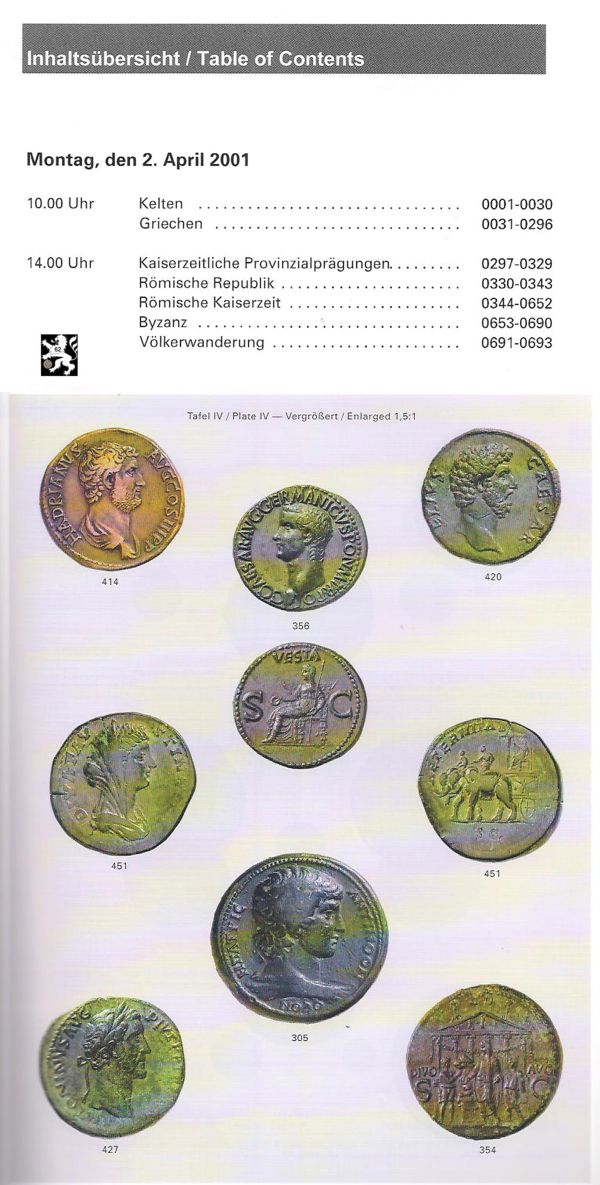  Gorny (München) Auktion 107 (2001) Hochwertige Antike Münzen   