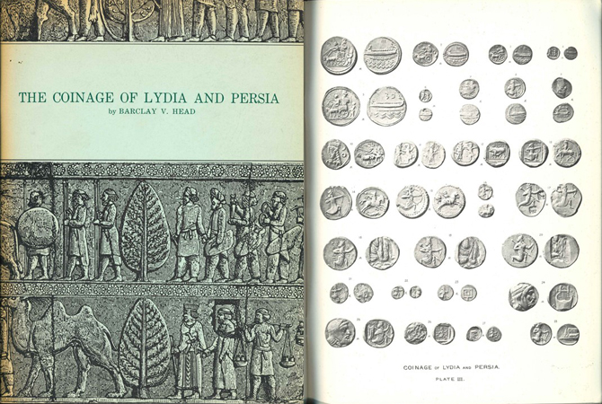  Barclay v. Head; The Coinage of Lydia and Persia; San Diego 1967   