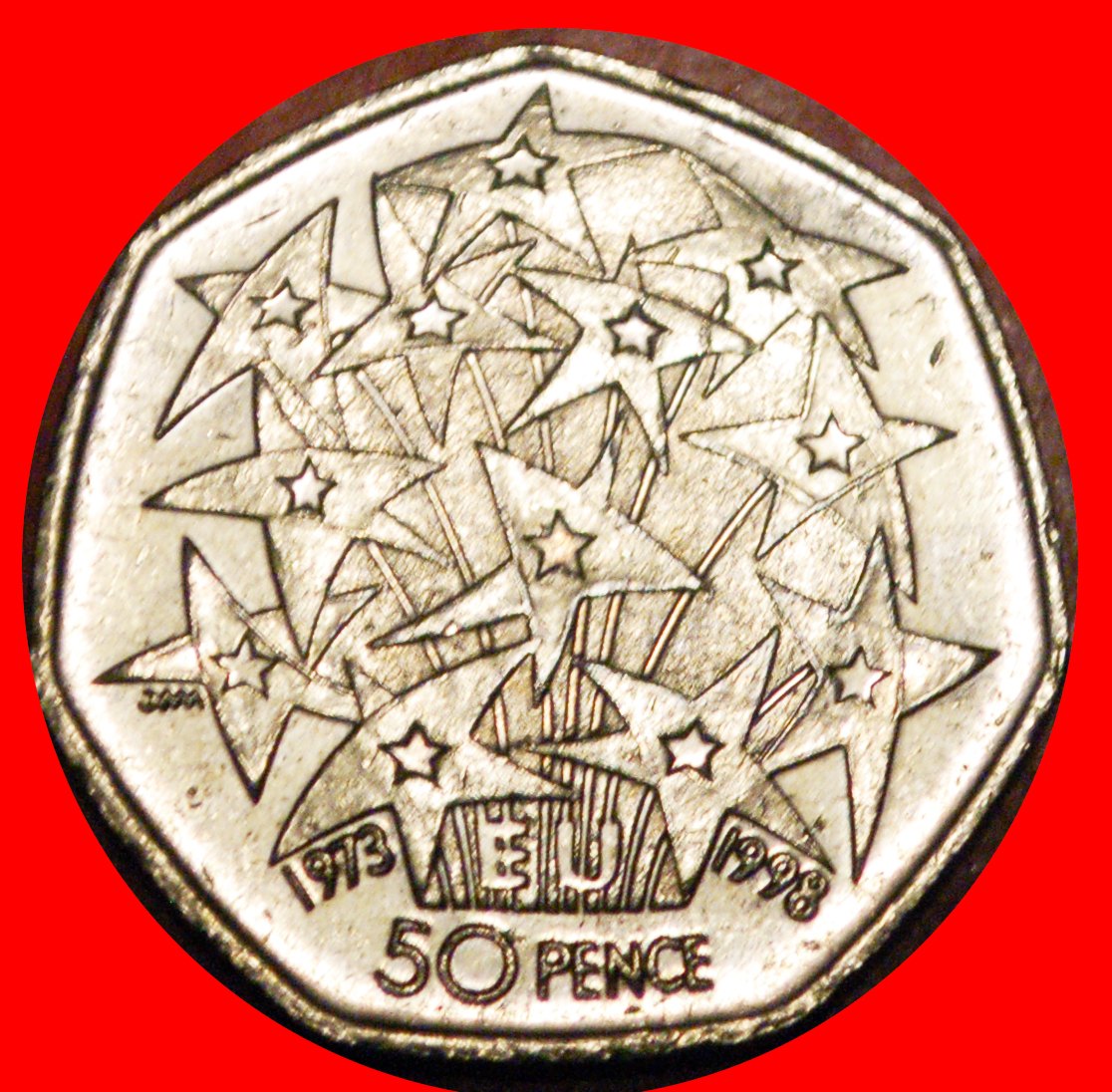  * STARS (1998-2009): GREAT BRITAIN ★ 50 PENCE 1973 1998!★LOW START ★ NO RESERVE!   