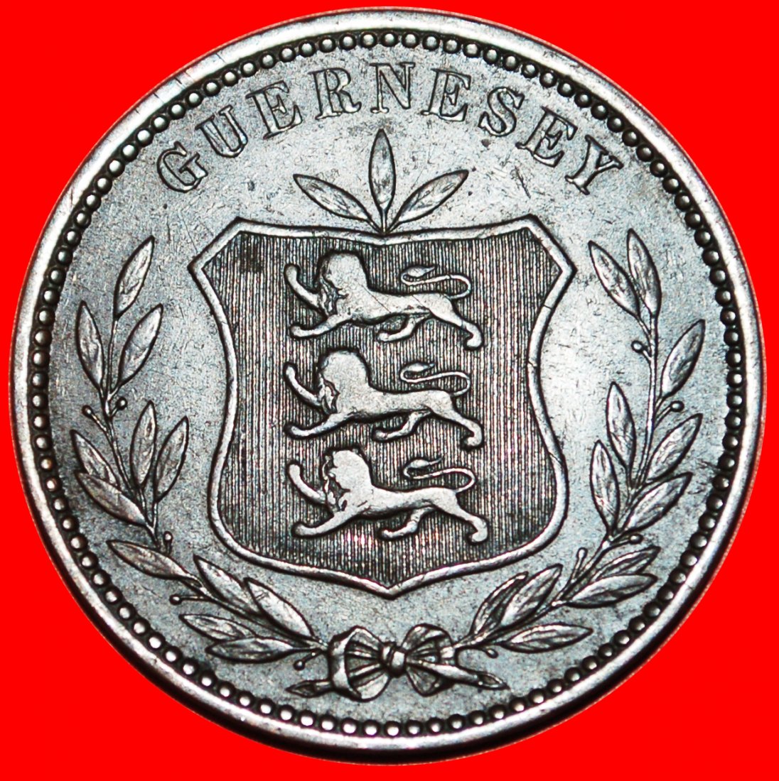  * GROSSBRITANNIEN 1864-1911:GUERNESEY GUERNSEY★8 DOUBLES 1893H★GERADE VERÖFFENTLICHT★OHNE VORBEHALT!   