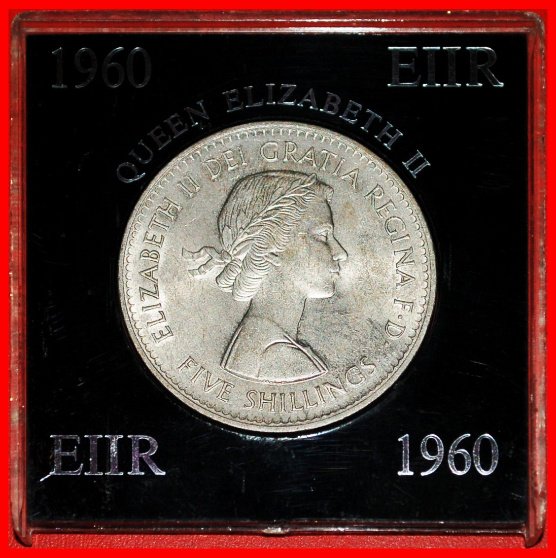 * USA EXHIBITION: GREAT BRITAIN ★ 5 SHILLINGS 1960! IN COIN BOX!★LOW START ★ NO RESERVE!   