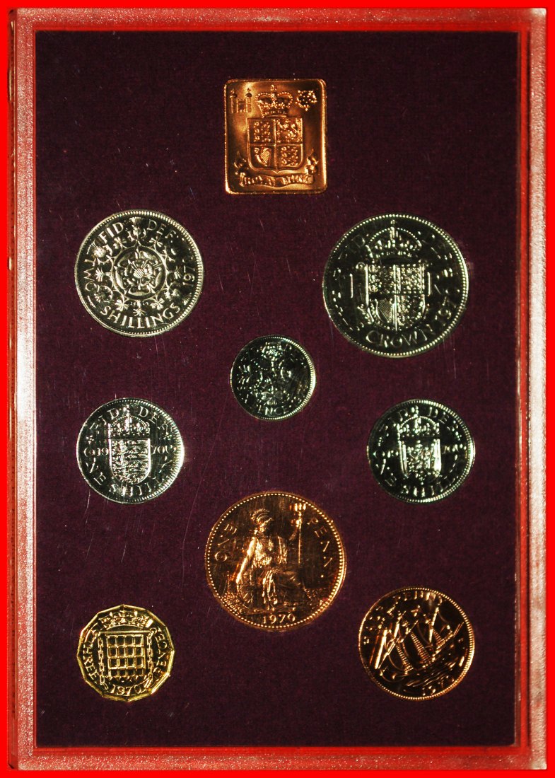  * COMPLETE SET: GREAT BRITAIN ★ PROOF COIN COLLECTION 1970! RARE!★LOW START ★ NO RESERVE!   