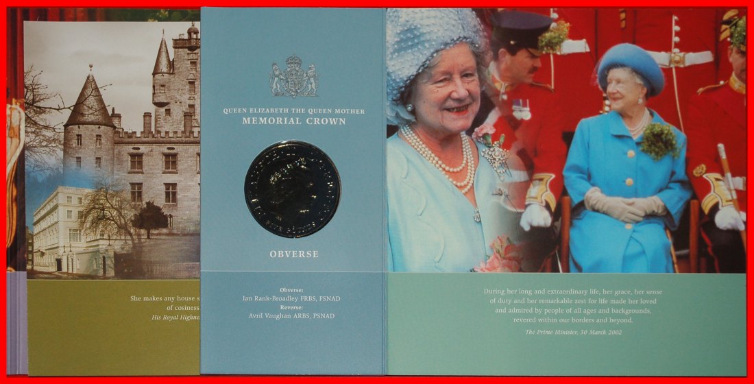 * QUEEN MOTHER (1900-2002): GREAT BRITAIN ★ 5 POUND 2002 BU UNCOMMON!★LOW START ★ NO RESERVE!