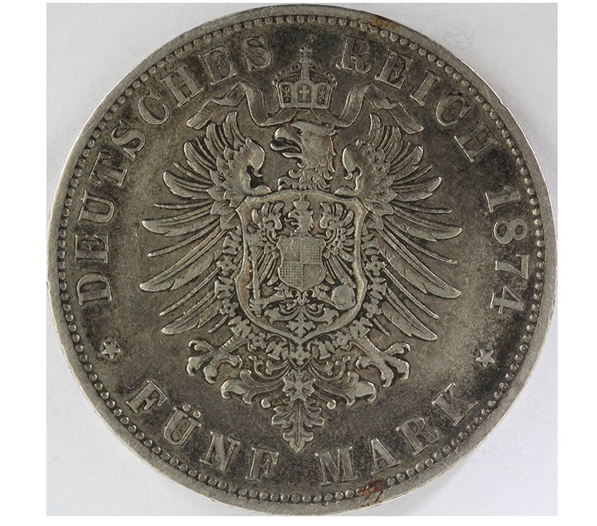 5 Mark Preussen 1874 A
