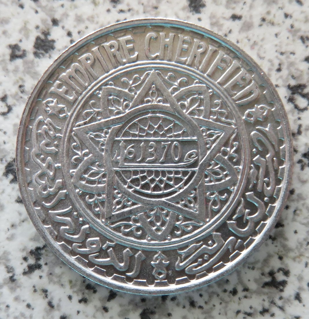  Marokko 5 Francs 1370, Erhaltung   