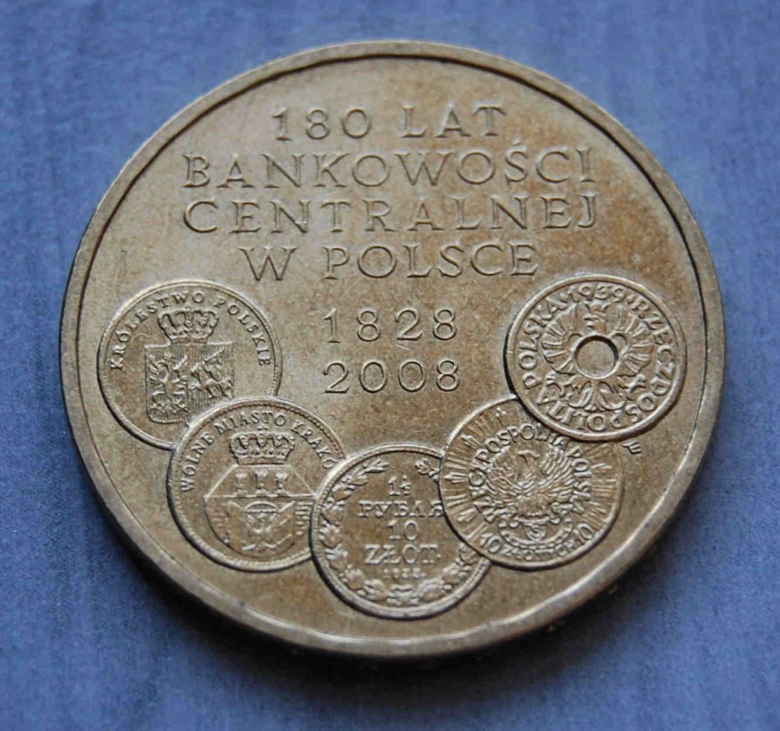  Polen  2 Zloty 2009 Y # 675 stgl. Central Banking   