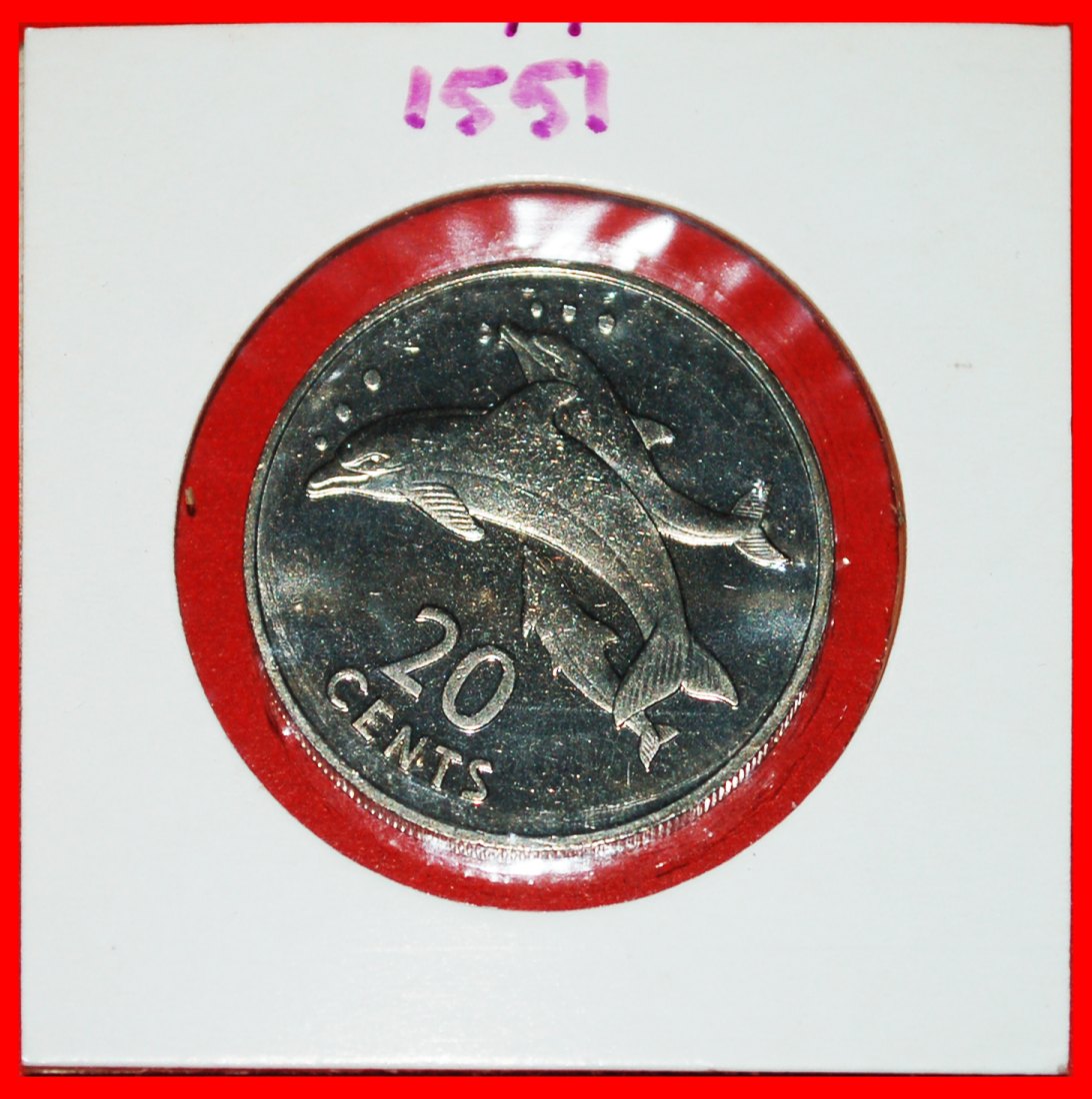  * DOLPHINS: KIRIBATI ★ 20 CENTS 1979 UNC MINT LUSTRE! UNCOMMON! LOW START ★ NO RESERVE!   